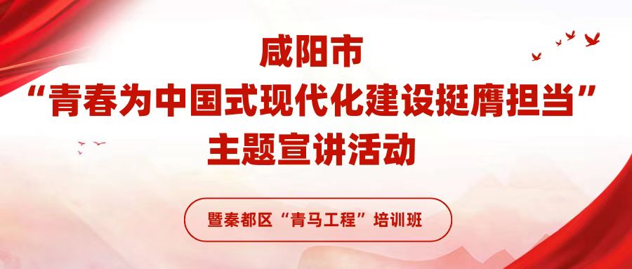 2024年咸陽市“青春為中國式現代化建設挺膺擔當”主題宣講活動暨秦都區“青馬工程”培訓班正式舉辦